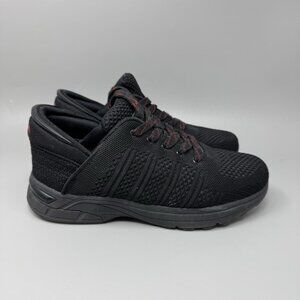 Zeba Hands Free Slip-On Walking Shoes Sneakers Black Ember Red  Women's  10